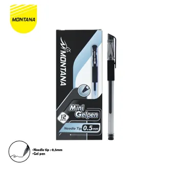 RGT - 12 PCS / 1 LUSIN BALLPOINT MINI - GEL PEN MONTANA