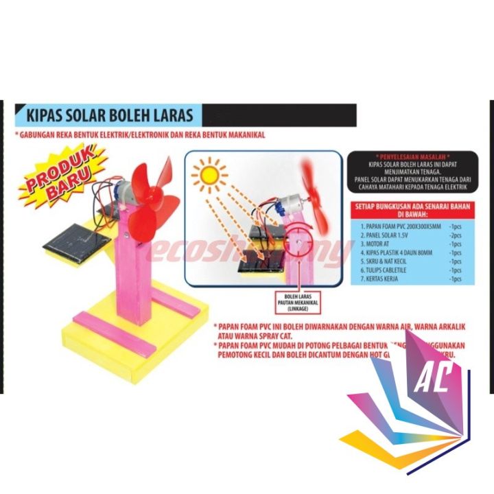 Kipas Model Rbt Projek RBT - Kipas Solar Boleh Laras - KSSM - KSSR - Reka Bentuk ...