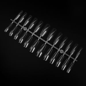 Clear Long False Nail Ultra-thin Ballerina Stiletto Coffin Shape Acrylic Extension Full Cover French Nail Tips Nail Art Tools