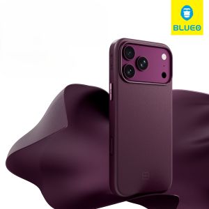 Blueo Nappa Leather Magsafe Case for iPhone 18/17 Pro Max - anti-fingerprint dirt resistant shockproof