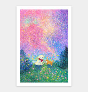 Pintoo Jigsaw Puzzle 600 pcs H3676: Yu Xi - The Meeting under the Fireworks