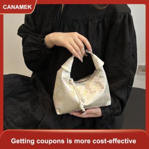 【CANAMEK】 Mới Trung Quốc Phong Cách Mỹ Thêu Phụ Nữ Túi Xách 2025 Mùa Hè Thời Trang Vai Túi Crossbody Hàng Ngày Đảng Tote Túi Xách Cho Phụ Nữ