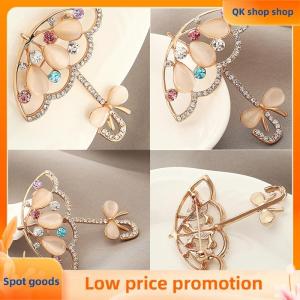 ✨QK shop✨ Opal And Rhinestone Umbrella Brooch Pin Cute Korea Style Brooches For Women