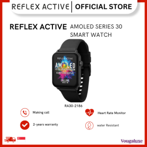 Reflex Active Amoled Series 30 Black Smart Calling Watch 1.78" IP68 sports mode health monitor camera control