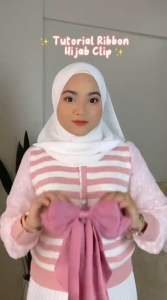 Reben Panjang Besar Reben Hijab Panjang Kain Sempit Rambut Long Ribbon Ribbon Hijab Hair Accessories Hair Clips长款蝴蝶结发夹缎带