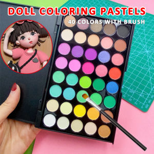 Pastels for Fuzzy wire coloringDoll coloringFigurines coloring 40 colors with brush Art Supplies for Artist Graffiti Drawing Coloring Art Stationery Supplies