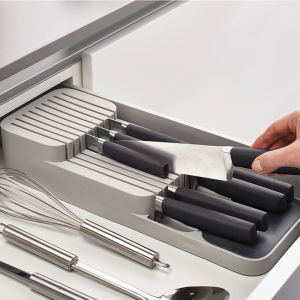 [SG SELLER]Cutlery Storage Kitchen Drawer Organizer Tray for Cutlery and Cutter