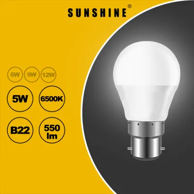 SUNSHINE LED Bulb G45 5W B22 Energy Saving Lamp Daylight/Warm White Indoor Bulbs Table Lamp Bulbs