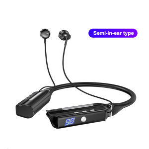 หูฟังบลูทูธแบบคล้องคอกีฬาหูฟังไร้สายบลูทูธ5.2หูฟัง Over The Ear หูฟัง Bass Effect เสียงรอบทิศทาง12D ชุดหูฟังเสียงสเตอริโอพร้อม600ชั่วโมงเล่นเพลง