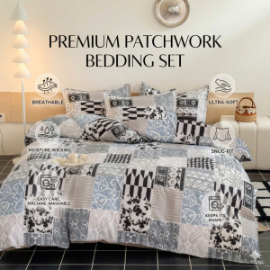 In Stock Bed Sheet Set 4PCS – Soft Skin-Friendly Sweat-Wicking | Free Ship + Fast Dispatch + Discount #AestheticPH