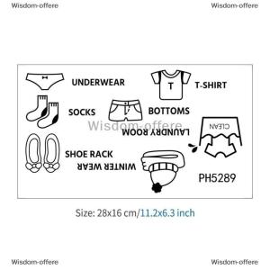 [COD] Wisdom-offere Baby Boy Clothes Stickers Home Decor Wardrobe Sticker Decal Bedroom Art Sticker