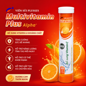 Viên sủi Vitamin C Alpha tuýp 20 viên bổ sung Vitamin giảm stress.