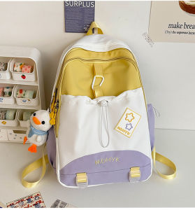 Korean-style niche design new simple backpack versatile travel backpack fresh and cute large-capacity student schoolbag