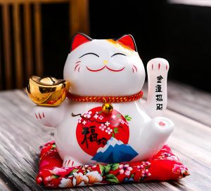 Mèo Thần Tài vẫy tay - cao 16cm