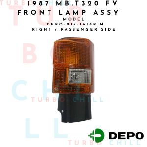 1987 MB.T320 FV FRONT LAMP ASSY DEPO-214-1618R-O RIGHT / PASSENGER SIDE