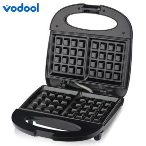 Waffle Maker Belgian Waffle Maker Portable Waffle Making Machine Non Stick Mini Waffle Maker Machine Anti-scalding for Snacks Burgers