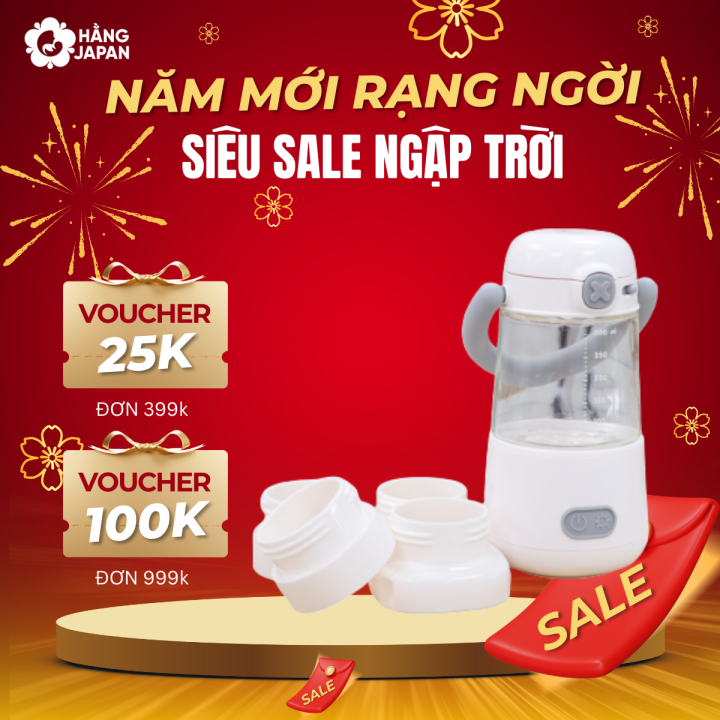 Máy hâm sữa di động MoazBéBé MB069, tiện lợi cho mẹ mang đi du lịch cho bé