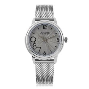 Julius นาฬิกาข้อมือผู้หญิง JA-1441 หน้าปัดกลม สายสแตนเลสถัก แบรนด์เกาหลี แฟชั่นฮิตของแท้ ✨สินค้าประกันศูนย์ไทย ✨