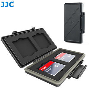JJC 4 Slots CF Card Case Waterproof Memory Card Holder Storage Box DSLR Mirrorless Camera Memory Accessories for Canon Nikon