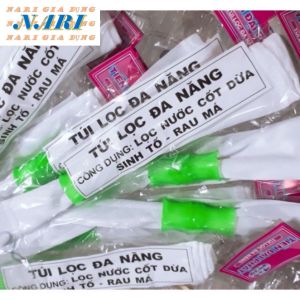 Túi lọc trà - Túi lọc đa năng - lọc nước cốt dừa -túi lọc sữa đậu nành - lọc sữa chua Hi Lạp tiện lợi