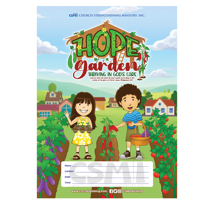 VBS Hope Garden Promotional Poster (for Vacation Bible School 2024