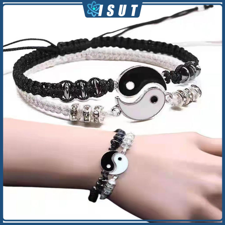Yin Yang Charm Gemstone Duo Bracelet | Dana Levy Ltd