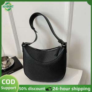 【HOSPORT】Women Retro Crossbody Bag Solid Color Fashion Tote Handbag Large Capacity Casual Tote Handbag Female Daily Dating Bag【1-3 days delivery】