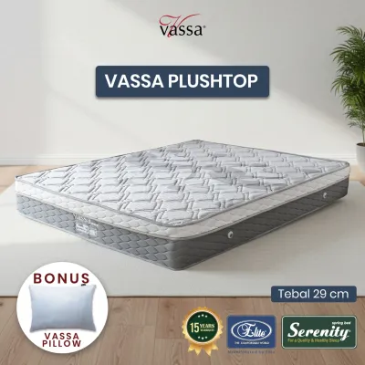 Kasur serenity vassa plush top by elite springbed ( mattress only) - 120x200-180x200 cm