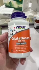 Viên uống Glutathione 500mg Now hỗ trợ sức khỏe tổng thể