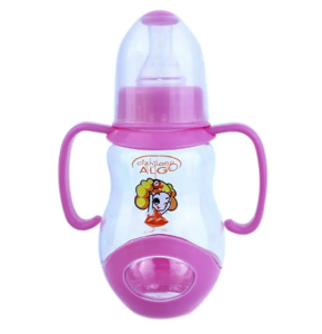 3PCS BOTOL SUSU BAYI DENGAN GAGANG BABY FEEDING BOTTLE ALGO 150ML UNTUK BAYI USIA 3 BULAN KE ATAS BAHAN PP BPA FREE BERKUALITAS BISA DIREBUS DAN MUDAH DICUCI