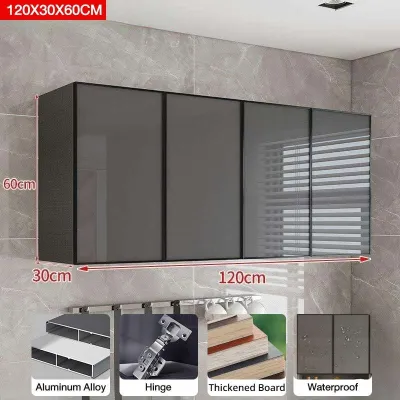 Kitchen Storage Cabinet Aluminum Alloy Wall-Mounted Cabinet Kitchen Storage Cabinet Waterproof Oil-Resistant Material Easy To Clean
