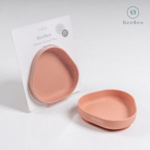 Benben Minimalist Silicone Suction Plate - Peralatan Makan Bayi