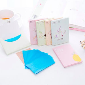 Kertas Linen Tissue Penyerap Minyak Wajah 50Pcs Menyerap Minyak Muka Wajah Berlebihan Kertas Penyerap Minyak Wajah E32