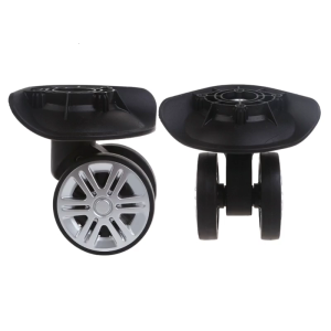 1 Pair A02 Quiet Luggage Wheels Replacement Parts for Suitcases 1 Pair