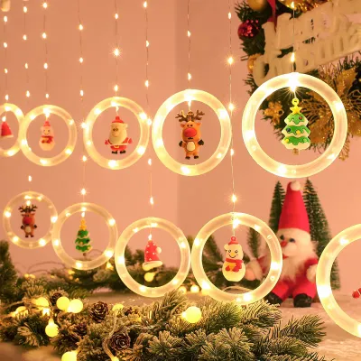 3M 10LED Santa Claus Christmas Light Fairy Tale String Light USB Copper Wir Christmas Decor
