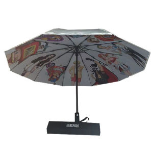 TikTok hit product: creative umbrella automatic double-layer thickened reflective for night use changes color when wet available for dropshipping