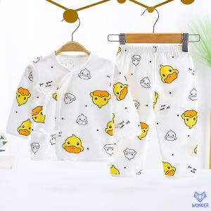 ชุดเด็กแรกเกิด (0-6 เดือน) ผ้าคอตตอน เสื้อผ้าเด็ก เสื้อผ้าเด็กแรกเกิด เสื้อผ้าเด็กทารก ของใช้เด็กแรกเกิด เตรียมคลอด newborn baby ขายาว BN115