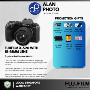 FUJIFILM X-S20 Mirrorless Camera Body & With 15-45mm kit & 18-55mm Kit | Fujifilm Singapore Warranty