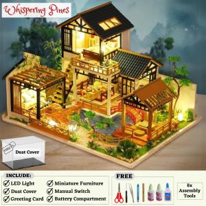 3D DIY Cottage House Puzzle Miniature Hut Jigsaw Good Quality Adult Kids Valentine Birthday Christmas Present Gift 立体拼图