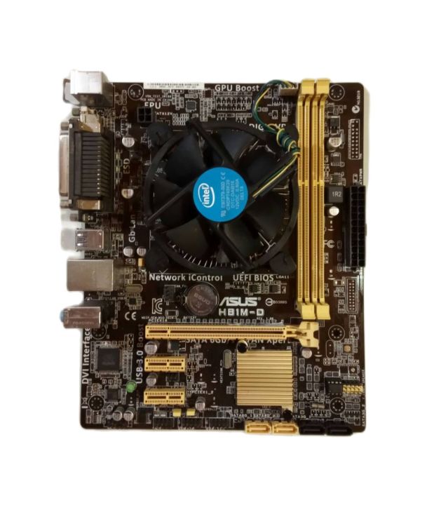 เมนบอร์ด พร้อมซีพียู Intel®i5-4570- i3-4130+Asus H81M-D LGA Socket 1150 DDR3 มี VGA ออนบอร์ด สินค้าสภาพสวย ตามรูปปก มีฝาหลัง พร้อมใช้ ฟรีค่าส่ง(เลือกสเปคก่อนสั่ง)