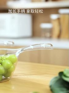 [ Transparent Thickened Durable Kitchen Transparent Water Spoon Long Handle Simple ] Plastic Water Scoop Thickened Water Ladle