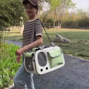 Cat Carrier Backpacks Space PortableCarrier Travel Bag Cute Puppy Fordable Hand Carrier