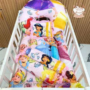 7in1 Bundle Canadian Cotton Jumbo Crib Set With Nursing Pillow for Newborn Baby Girls Boys + FREE GIFT | Crib Not Included