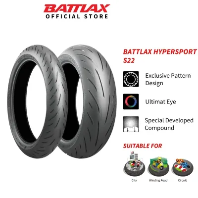 Bridgestone Battlax Hypersport S22 Motorcycle Tyre 120/70/17 160/60/17 180/55/17 190/55/17 200/55/17 17 110/70/17 140/70/17 150/60/17Inch Tayar Motor CI WR CR Sports Touring