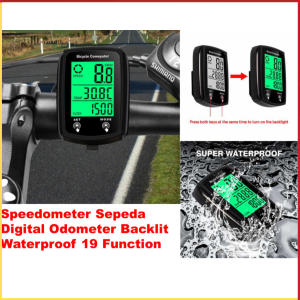 PROMO TERBARU CNC Speedometer Sepeda Digital Odometer Anti Air Backlit Waterproof 19 Function - 668