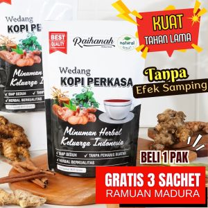 NEW Kopi Stamina Pria Kuat Tahan Lama - Raihanah Kopi Perkasa Isi 8 Sachet GRATIS 3 Sachet