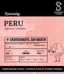 Smooth & Fruity Coffee Beans | Low Bitter | Hand Drip Friendly Single Origin Peru 100% Arabica coffee bean