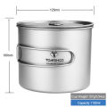 TOMSHOO 1100ml Titanium Ultralight Outdoor Cup. 