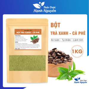 Bột trà xanh cà phê 100g nguyên chất bột dưỡng trắng mờ thâm loại bỏ bã nhờn làm sạch da