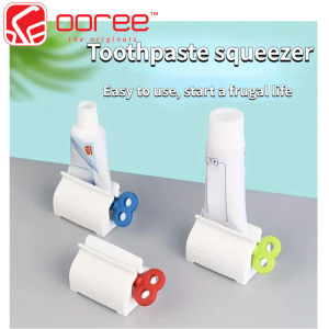 MULTIFUNCTION TOOTHPASTE SQUEEZER TOOTHPASTE DISPENSER ROTATABLE FACIAL WASH CLIP TUBE 挤牙膏器 牙膏挤压器 - HOME & LIVING